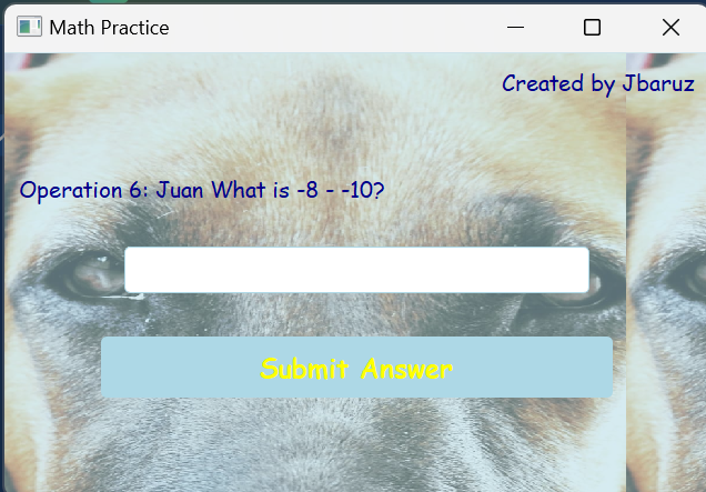 Mathpractice screenshot