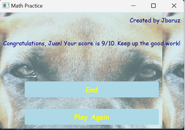 Mathpractice screenshot